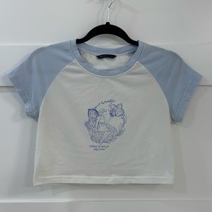 SHEIN Medium Cropped T Shirt with Fairy 🧚